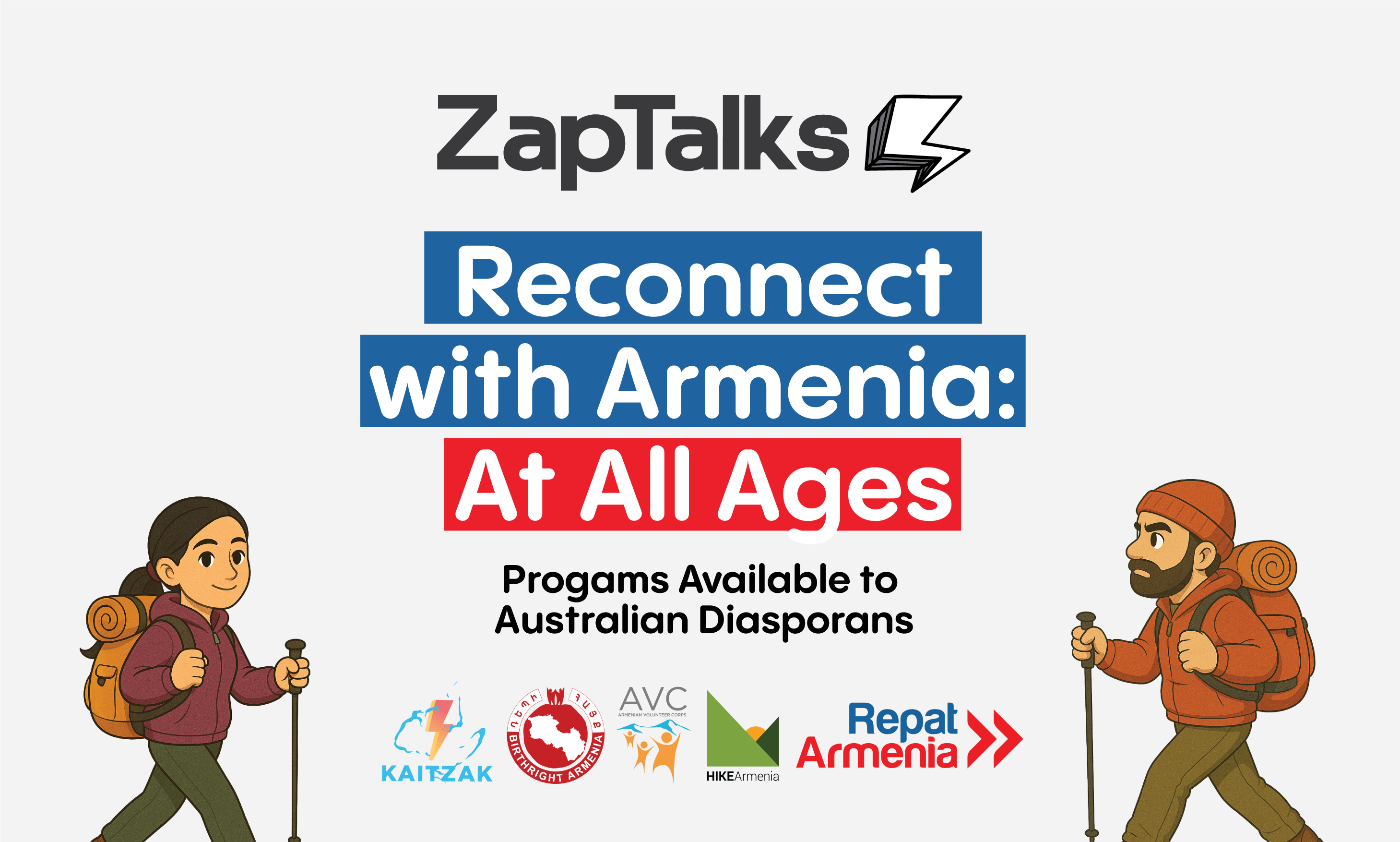 ZapTalks Virtual Info. Sesh - Reconnect with Armenia: Programs Available to Australian Diasporans